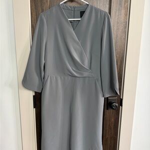 August 1 Eight Hidden Pleat Sheath 3/4 length sleeves